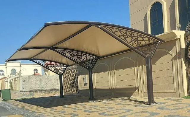 مظلة سيارات هرمية حي الصحافة الرياض