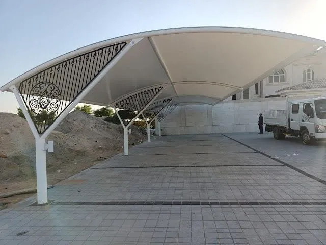 مظلات مواقف سيارات مزدوجة حي الغدير