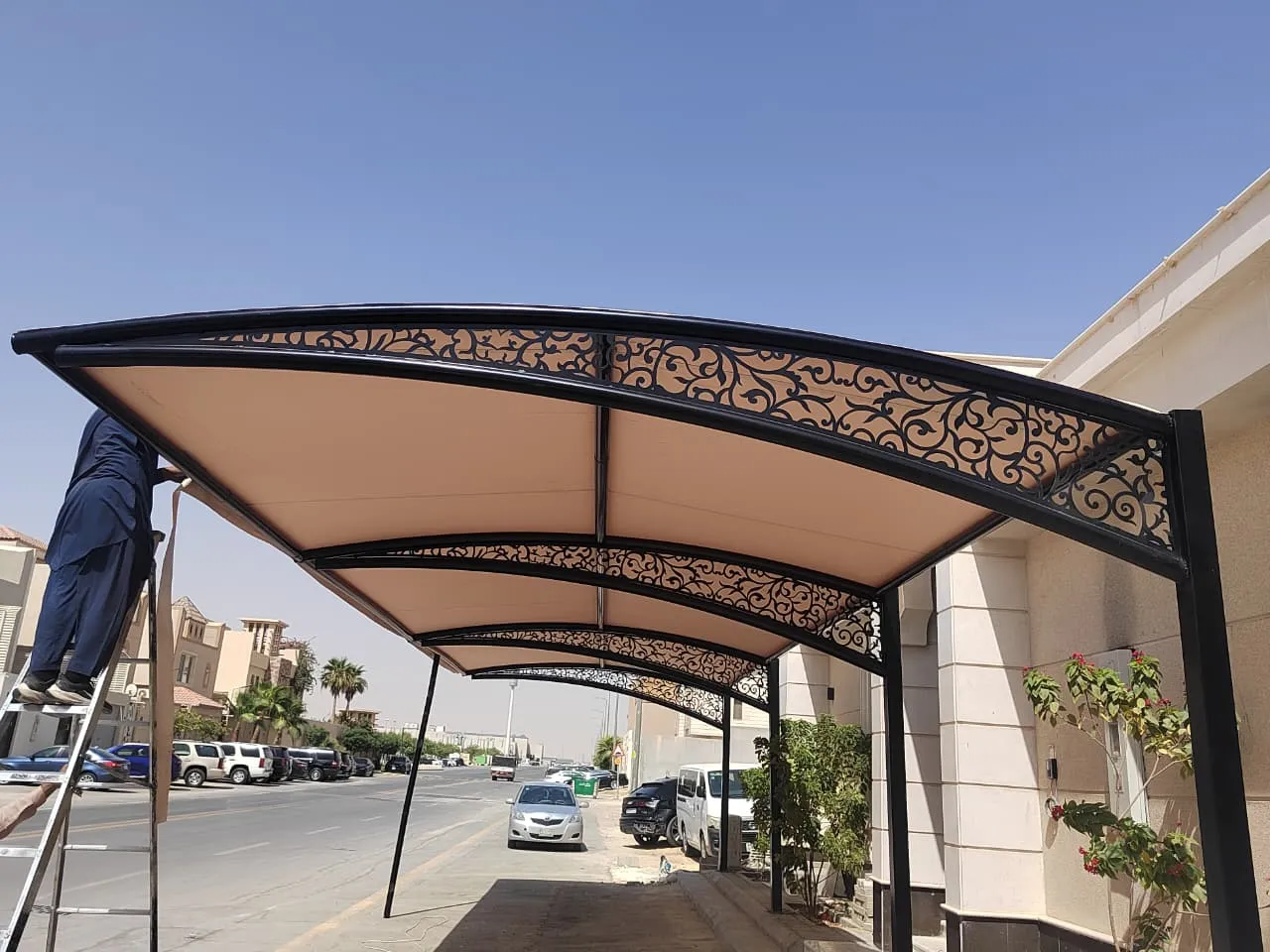 مظلة حوش داخلية حي الغدير الرياض